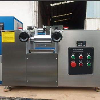 Two roll mill for pharmaceutical industry