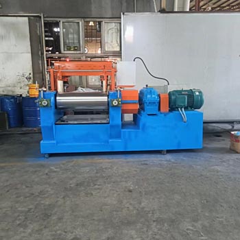 Lab two roll mill with bearing system for rubber and plastic mixing
