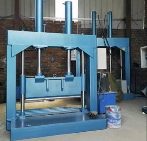 industrial double acting cylinder guillotine cutter for rubber materials