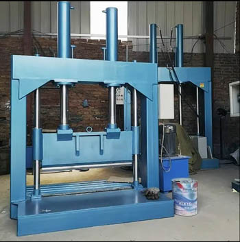 industrial double acting cylinder guillotine cutter for rubber materials