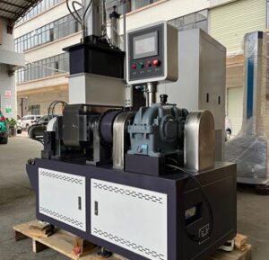 Laboratory Mixing Mill with PLC Control System PLC controlled laboratory mixing mill with touch screen interface and precision temperature control