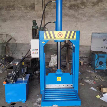 Double-cylinder hydraulic rubber bale cutter machine with dual synchronized cylinders for heavy-duty industrial rubber cutting