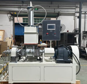 PLC Laboratory Kneader for EPDM Rubber PLC-controlled laboratory kneader machine for EPDM rubber mixing in industrial lab
