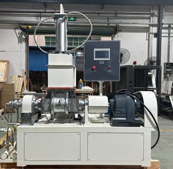 PLC-controlled laboratory kneader machine for EPDM rubber mixing in industrial lab