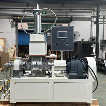 PLC-controlled laboratory kneader machine for EPDM rubber mixing in industrial lab